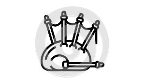 Bagpipes old icon animation