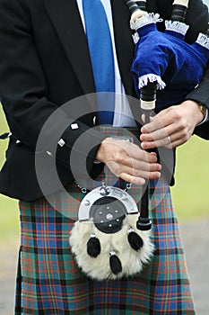 Bagpipes and Sporran