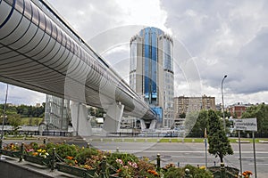 Bagration bridge in Moscow