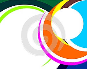 Baground Abstract Coloring Circle