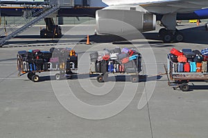 Bags at an airport