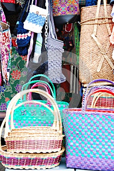 Bags and basket