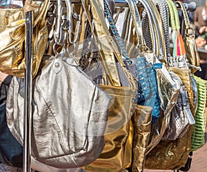 Bags on a flee market