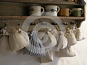 Bags of herbs. Pouches with fragrances. photo