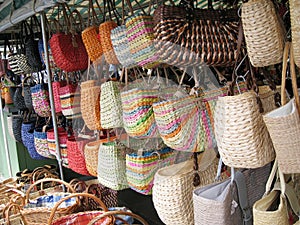 Bags for sale on a German Market