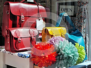 Bags In a Shop Window
