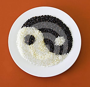 Bagua diagram rice photo