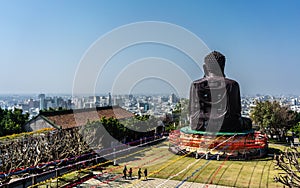 Baguashan great Buddha statue from mount Bagua and Changhua city