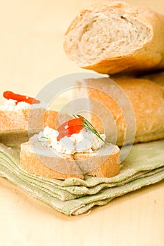 Baguette with Appetizer
