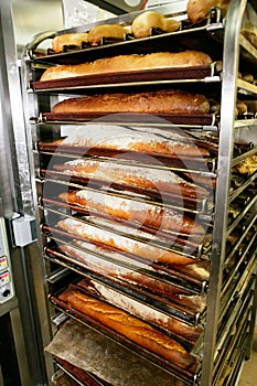 Baguette baking stack