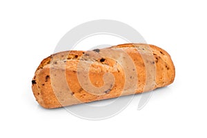 baguette bread isolated on white