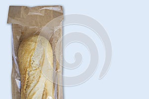 Baguette bread market paper bag