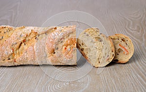 Baguette with cereals