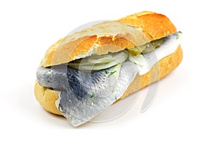 Baguette with fish