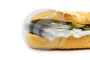 Baguette with fish