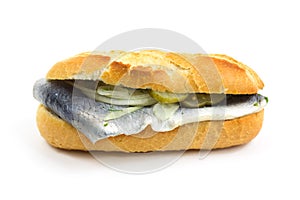 Baguette with fish