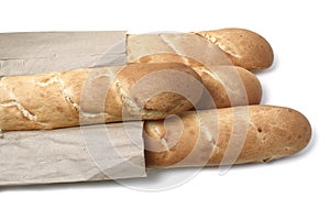 Baguette group is on a white background