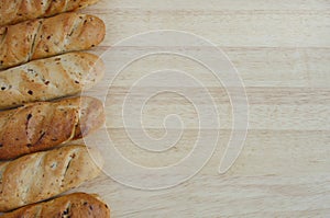 Baguette with onion