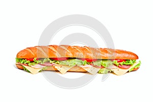 A baguette sandwich