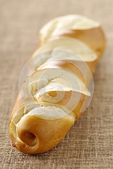Baguette-shaped bretzel
