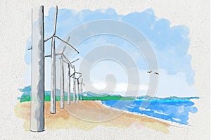 Bagui Wind Farm, Philippines, art