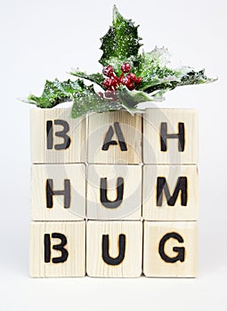 BAH HUMBUG holiday sentiment photo