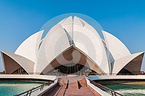The Baha'i Lotus Temple in Delhi