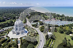 Baha`i Temple, Harbor and Shoreline