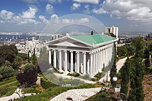 Bahai gardens, the building of the International archives in Haifa