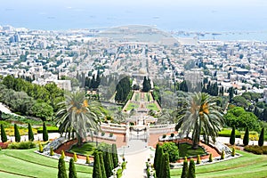 Bahai Gardens in Haifa, Israel