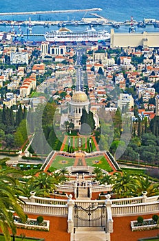 Bahai Gardens in Haifa, Israel