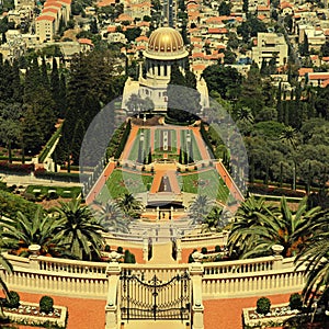 Bahai Gardens in Haifa, Israel.