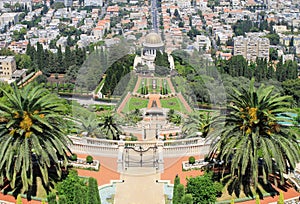 Bahai Gardens in Haifa, Israel.