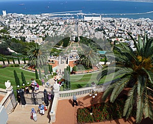 Bahai gardens in Haifa