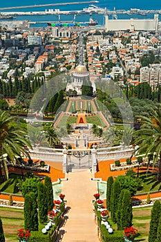 Bahai Gardens and temple