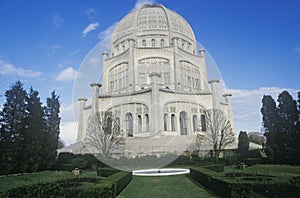 The Bahai House of Worship of Eastern Religions in Wilmette Illinois photo
