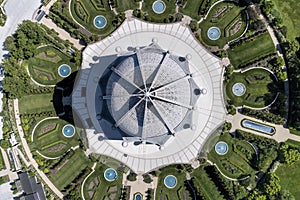 Bahai`i Temple From Above photo