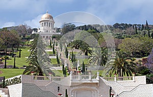 Bahai temple and gardens in haifa israel