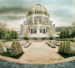 Bahai Temple in Illinois photo