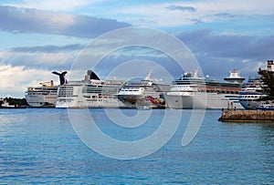 Bahamas Cruise Ships at Port