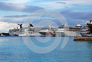 Bahamas Cruise Ships at Port