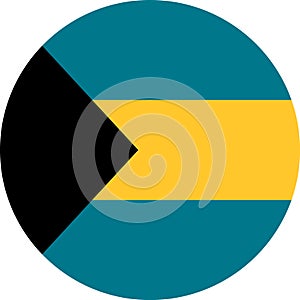 Bahamas Flag illustration vector eps