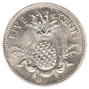 5 bahamian cent coin