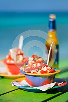 Bahamian conch salad