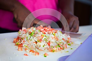 Bahamian conch salad photo