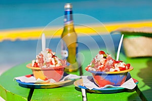 Bahamian conch salad photo