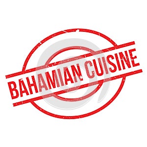 Bahamian Cuisine rubber stamp