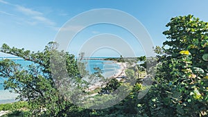Bahia Honda State Park beach in the Florida Keys near the overseas highway bridge