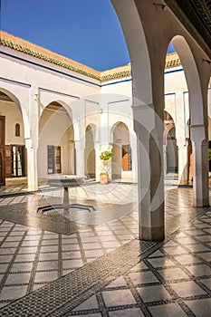 Bahia Palace. inner yard. Marrakesh . Morocco