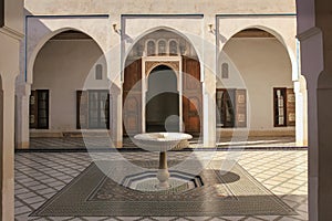 Bahia Palace. inner yard. Marrakesh . Morocco